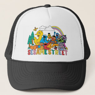 Sesame Street   Rainbow Wave Trucker Hat