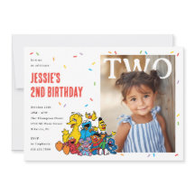 Sesame Street Red Confetti Second Birthday