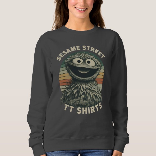 Sesame Street Retro Vibes, sesame street womens ts Sweatshirt (Front)