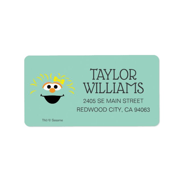 Sesame Street | Rosita Face Art Label (Front)