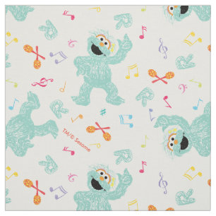 Sesame Street   Rosita Music Scribble Pattern Fabric