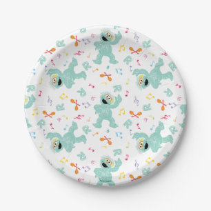 Sesame Street   Rosita Music Scribble Pattern Paper Plate