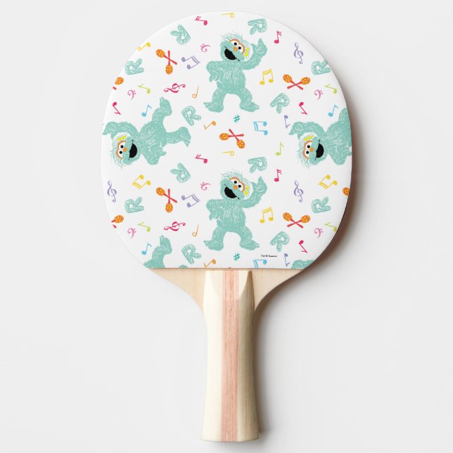 Sesame Street | Rosita Music Scribble Pattern Ping Pong Paddle (Front)