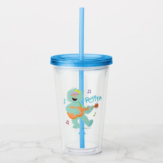 Sesame Street | Rosita Playing Guitar Acrylic Tumbler (Front)