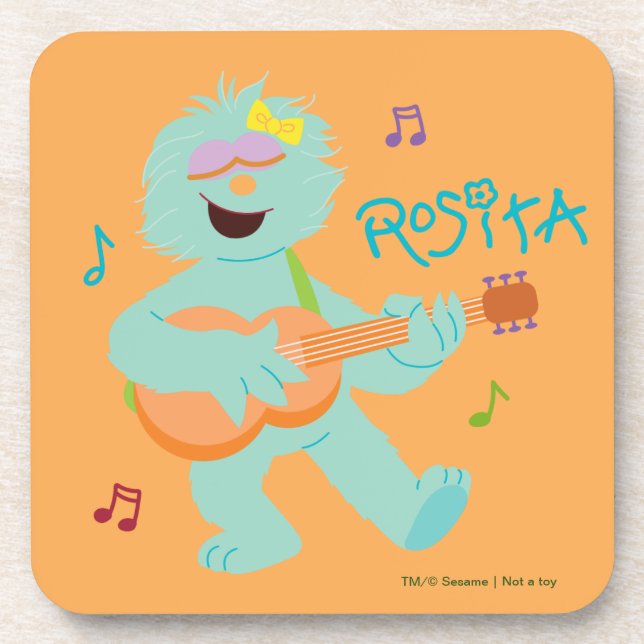 Sesame Street | Rosita Playing Guitar Coaster (Front)