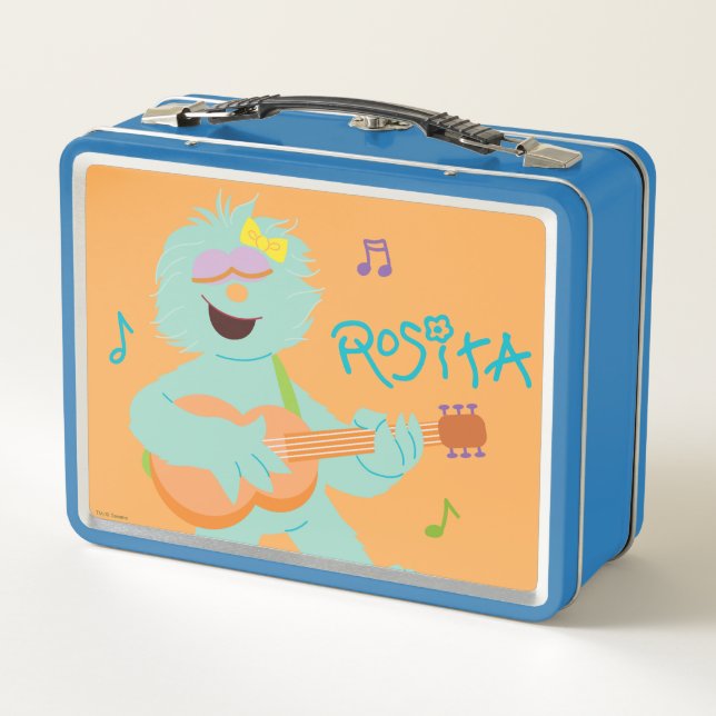 Sesame Street | Rosita Playing Guitar Metal Lunch Box (Back)
