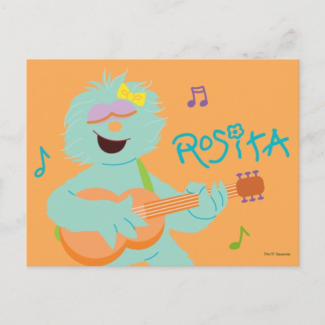 Sesame Street | Rosita Playing Guitar Postcard (Front)