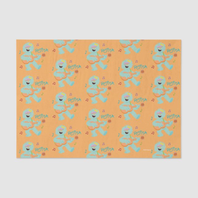 Sesame Street | Rosita Playing Guitar Tissue Paper (Front)