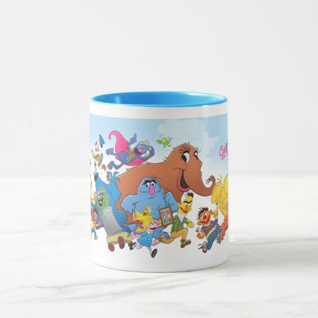 Sesame Street Run! Character Illustration Mug (Center)