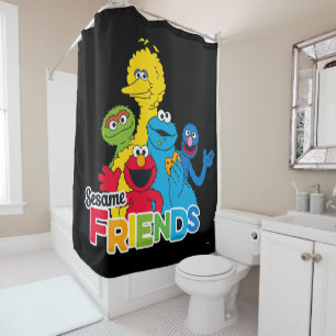 Sesame Street   Sesame Friends Shower Curtain