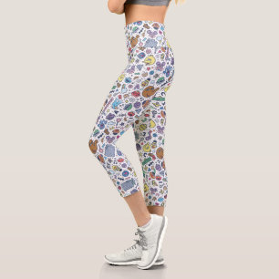 Sesame Street   Sesame Pals Doodle Pattern Capri Leggings
