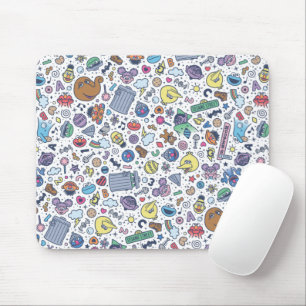 Sesame Street   Sesame Pals Doodle Pattern Mouse Pad