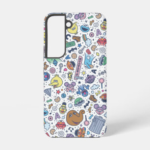 Sesame Street   Sesame Pals Doodle Pattern Samsung Galaxy Case