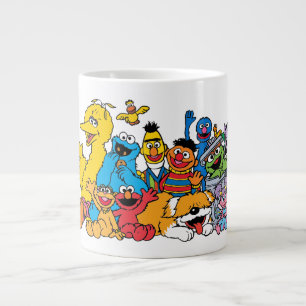 Sesame Street   Sesame Pals Group Portrait Large Coffee Mug