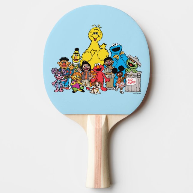 Sesame Street | Sesame Pals Hanging Out Ping Pong Paddle (Front)