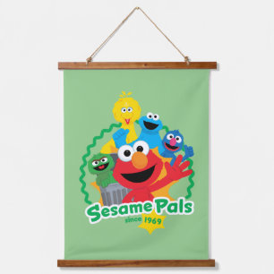 Sesame Street   Sesame Pals Since 1969 Hanging Tapestry