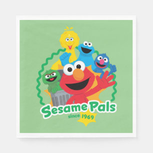 Sesame Street   Sesame Pals Since 1969 Napkin