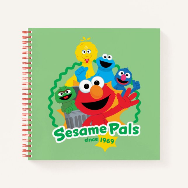 Sesame Street | Sesame Pals Since 1969 Notebook (Front)