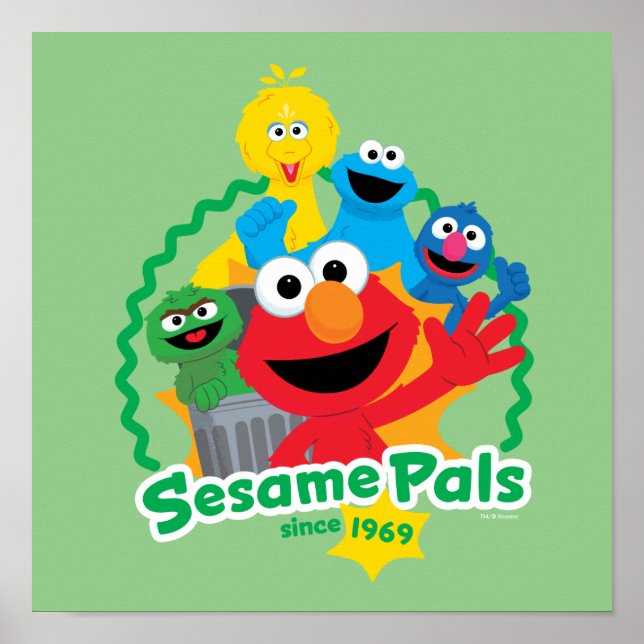 Sesame Street | Sesame Pals Since 1969 Poster (Front)