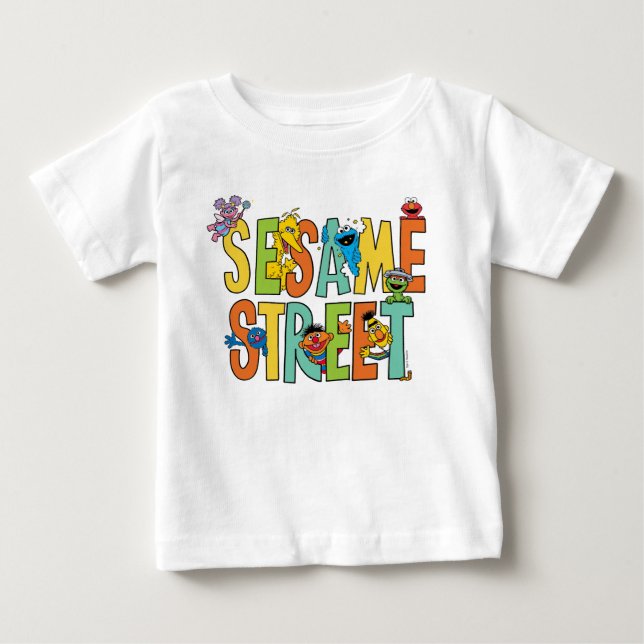 Sesame Street | Sesame Street Type Pals Baby T-Shirt (Front)