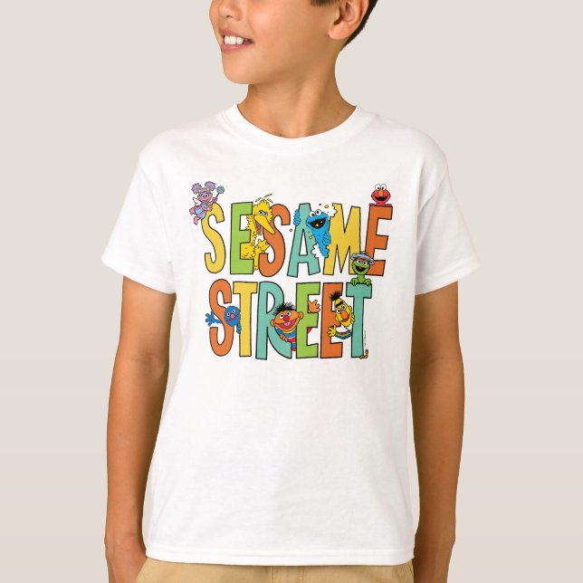 Sesame Street | Sesame Street Type Pals T-Shirt (Front)