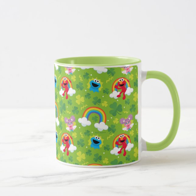 Sesame Street Shamrock and Rainbow Pattern Mug (Right)