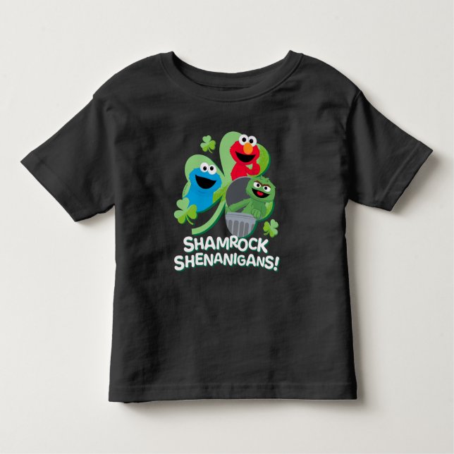 Sesame Street | Shamrock Shenanigans! Toddler T-Shirt (Front)