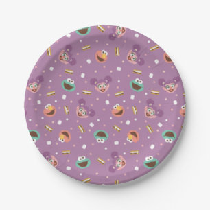 Sesame Street S'mores Pattern Paper Plate