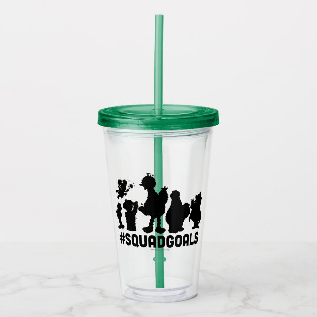 Sesame Street - #SquadGoals Acrylic Tumbler (Front)