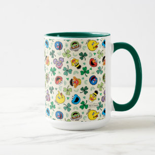 Sesame Street St. Patrick's Day Pattern Mug