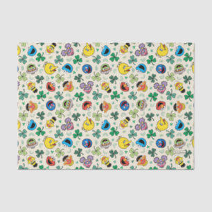 Sesame Street St. Patrick's Day Pattern Tissue Paper