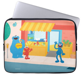 Sesame Street   Street Scene Laptop Sleeve