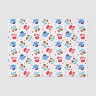 Sesame Street   Tango, Elmo, & Grover Pattern Tissue Paper