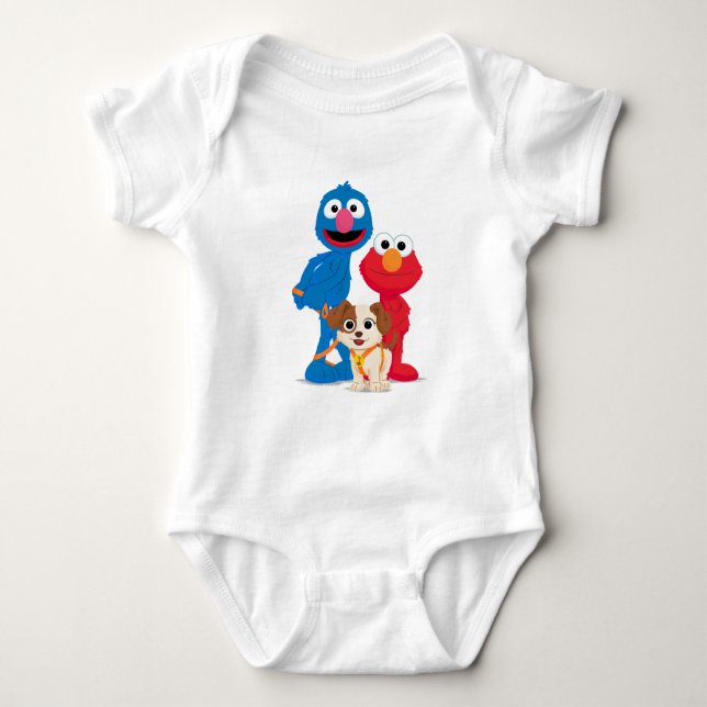 Sesame Street | Tango With Grover & Elmo Baby Bodysuit (Front)