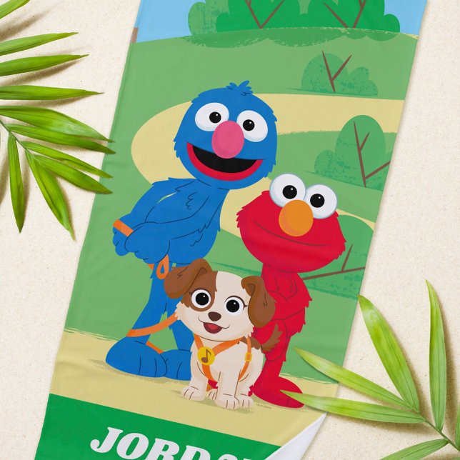 Sesame Street | Tango With Grover & Elmo Beach Towel (Creator Uploaded)