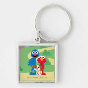 Sesame Street   Tango With Grover & Elmo Key Ring