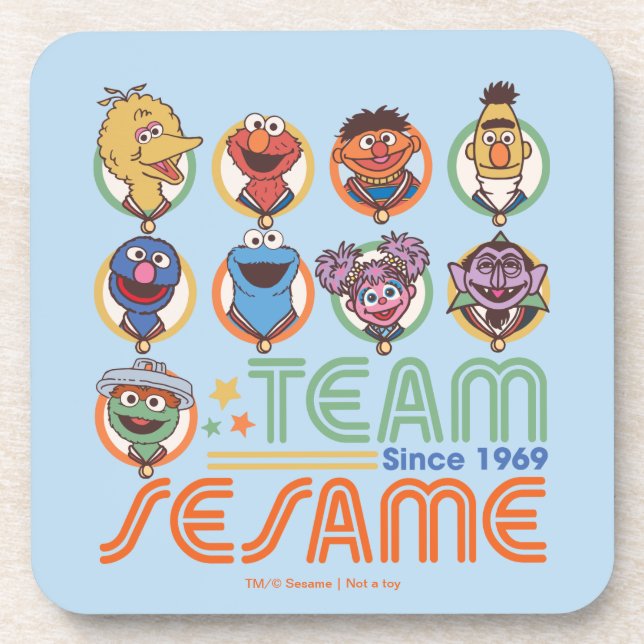 Sesame Street | Team Sesame Since 1969 Coaster (Front)