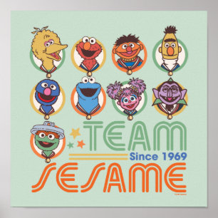 Sesame Street   Team Sesame Since 1969 Poster