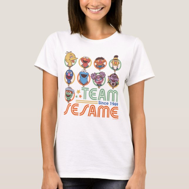 Sesame Street | Team Sesame Since 1969 T-Shirt (Front)