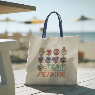 Sesame Street Team Sesame Since 1969 Tote Bag