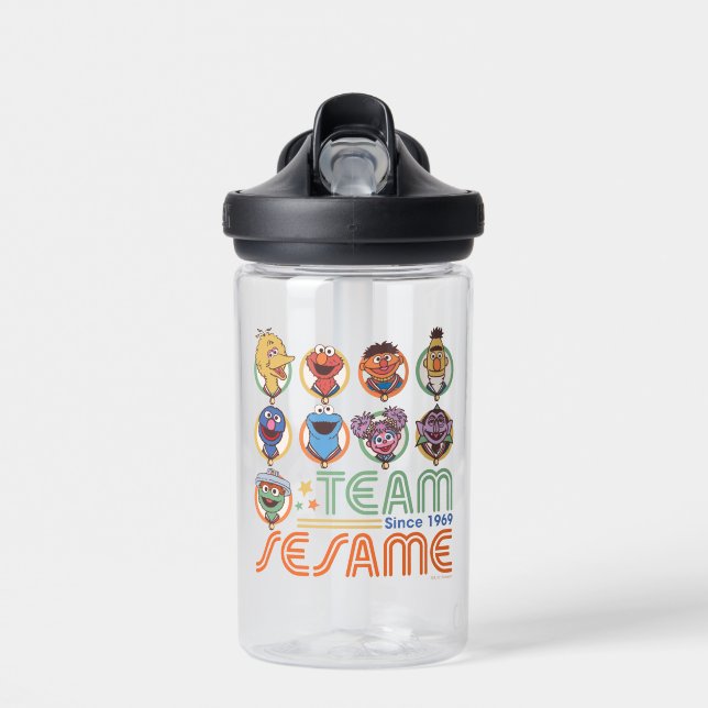 Sesame Street | Team Sesame Since 1969 Water Bottle (Front)