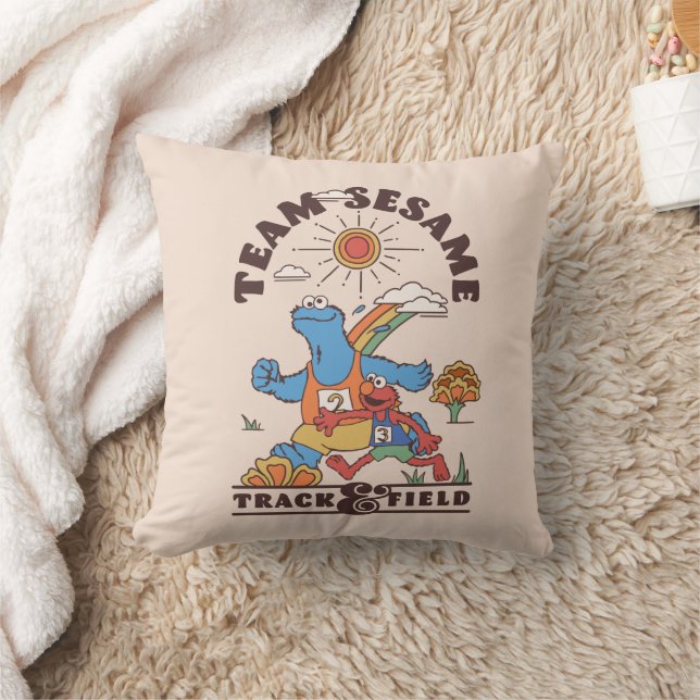 Sesame Street | Team Sesame Track & Field Cushion (Blanket)