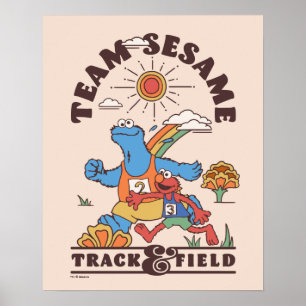 Sesame Street   Team Sesame Track & Field Poster