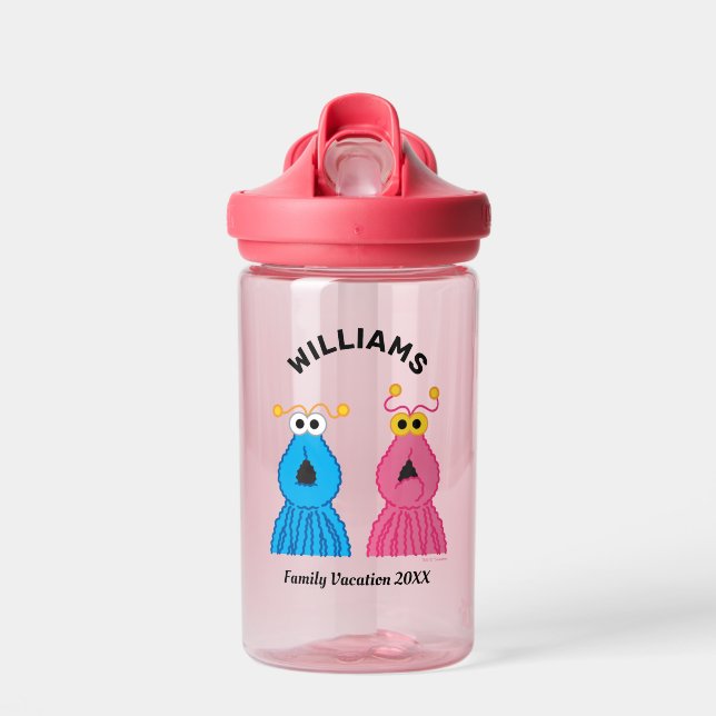 Sesame Street | The Martians Family Vacation Water Bottle (Front)