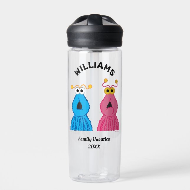 Sesame Street | The Martians Family Vacation Water Bottle (Front)