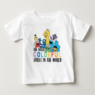 Sesame Street   The Most Colourful Street Baby T-Shirt