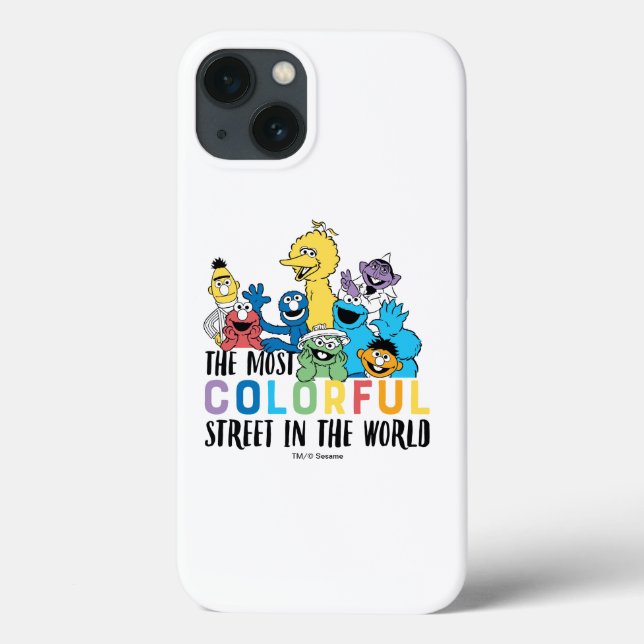 Sesame Street | The Most Colourful Street Case-Mate iPhone Case (Back)