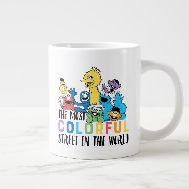 Sesame Street | The Most Colourful Street Large Coffee Mug (Right)