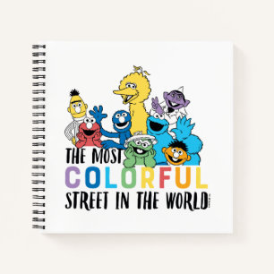 Sesame Street The Most Colourful Street Notebook