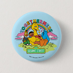 Sesame Street   Togetherness 6 Cm Round Badge